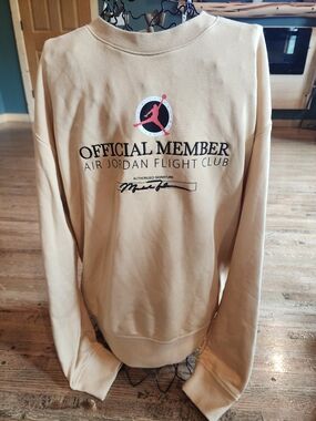 Jordan Official Member Crewneck Sweater - Beige